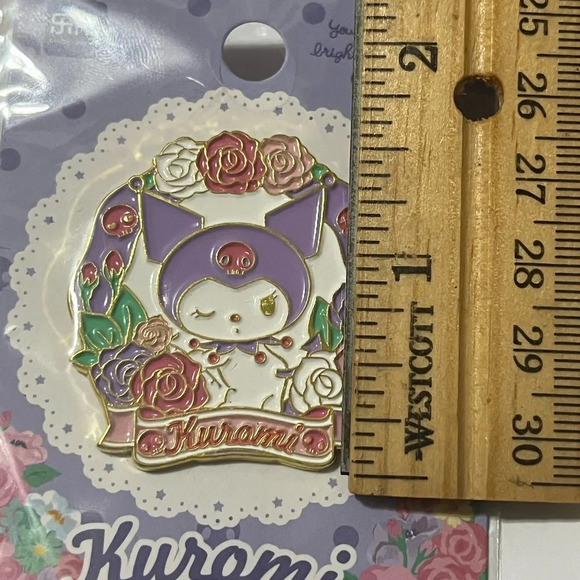 Sanrio Kuromi Flower Pin - Picture 5 of 5